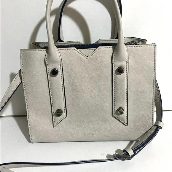 Botkier grey saffiano leather satchel handbag - Picture 8 of 15